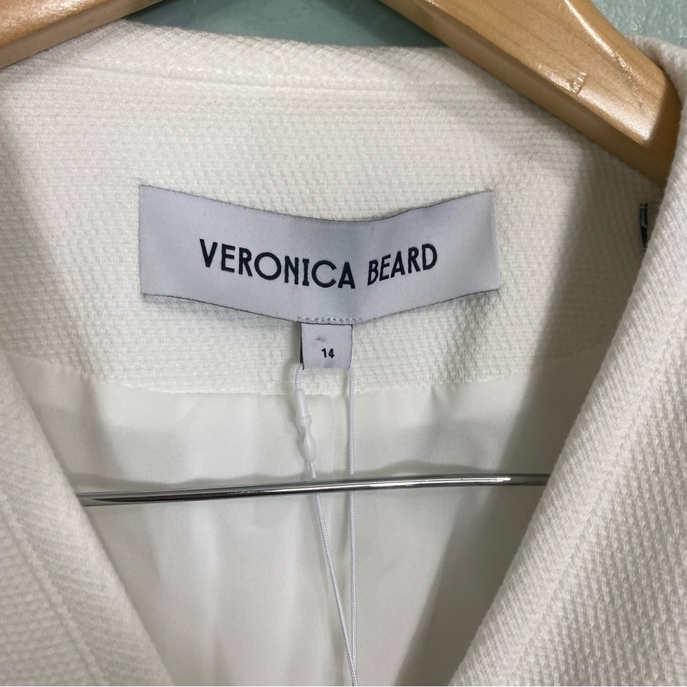 Veronica Beard Isola Jacket‎ In White Size 14 Jacket Blazer - Picture 3 of 8